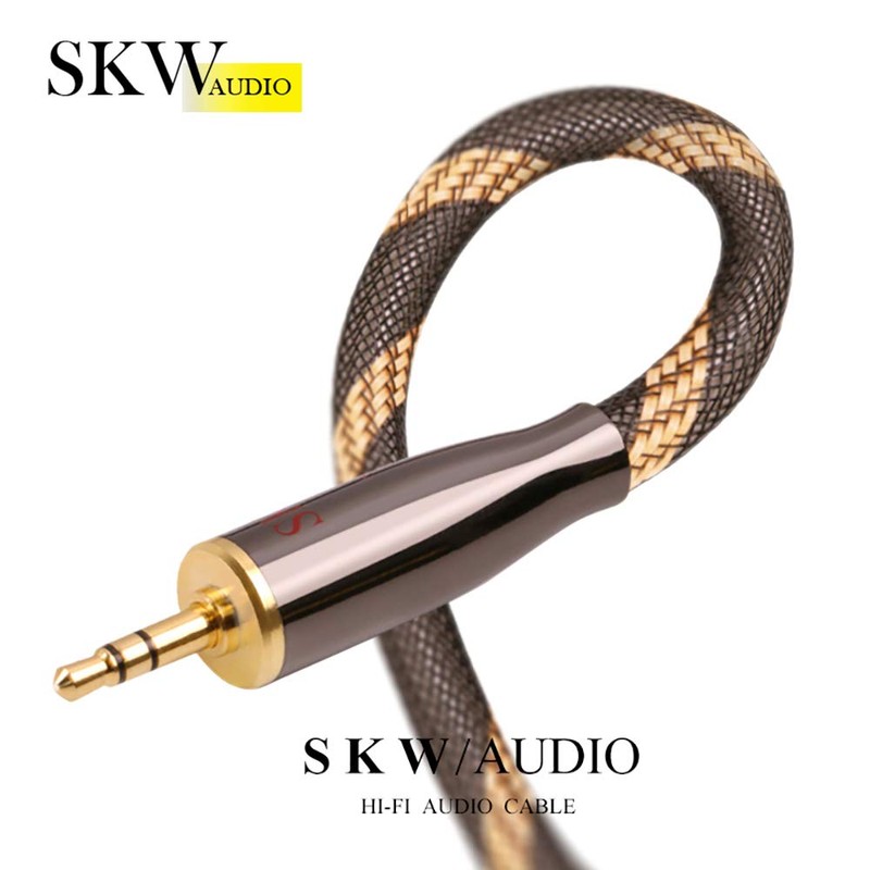 SKW Audiophiles Cable AUX de 3,5 mm macho a macho