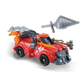 VTech Switch and Go Dinos Fighter Velociraptor - Dino Car Transformer - 2-in-1 Toy with Dino Voice, Sound and Light Effects - With Launcher - For Children Aged 3-8 Years