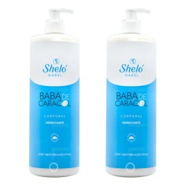 Crema Corporal Baba De Caracol Sheló 950ml 2 Pz Neutra