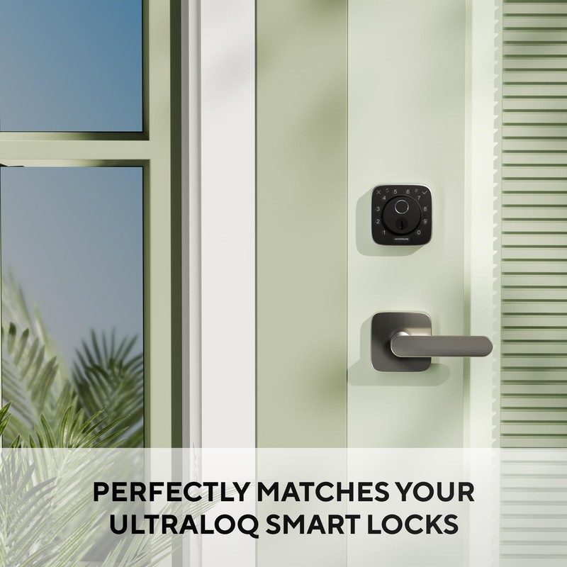 ULTRALOQ Passage Lever Door Handle, Reversible Handle No Lock for