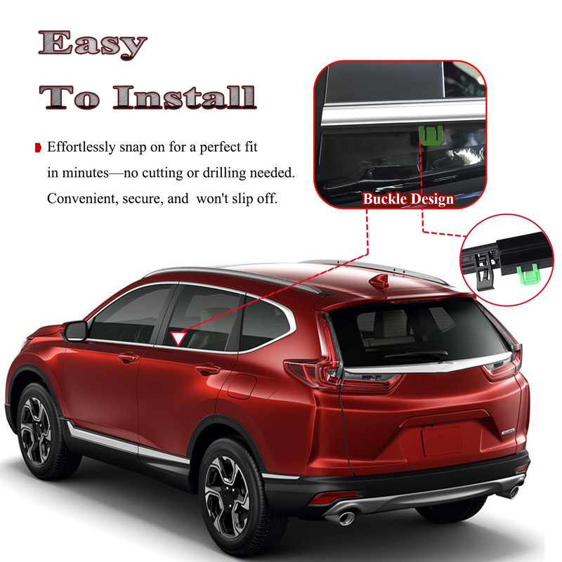 ItranMc Window Molding Trim for Honda CR-V/CRV 2007-2011,Chrome Outer Door