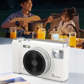 4K Digital Camera for Photography Autofocus, 50MP 2.8inch Screen Vlogging Camera for YouTube,16X Digital Zoom & Flash & Anti Shake Portable Compact Camera for Teens Adult