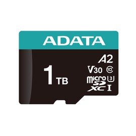 ADATA Premier Pro 1TB MicroSDXC UHS-I U3 V30 Clase 10 A2 Tarjeta de memoria MircoSD con adaptador AUSDX1TUI3V30SA2-RA1