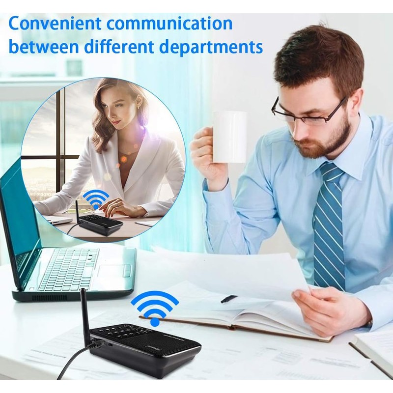 Wuloo Intercoms Wireless for Home 5280 Feet Range 10 Channel