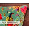 Paoletti Paradise Cushion Cover, Cotton, Water, 50 x 50 cm