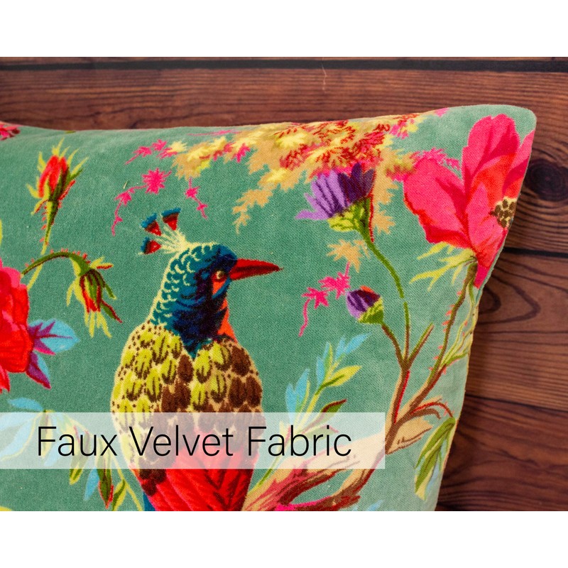 Paoletti Paradise Cushion Cover, Cotton, Water, 50 x 50 cm