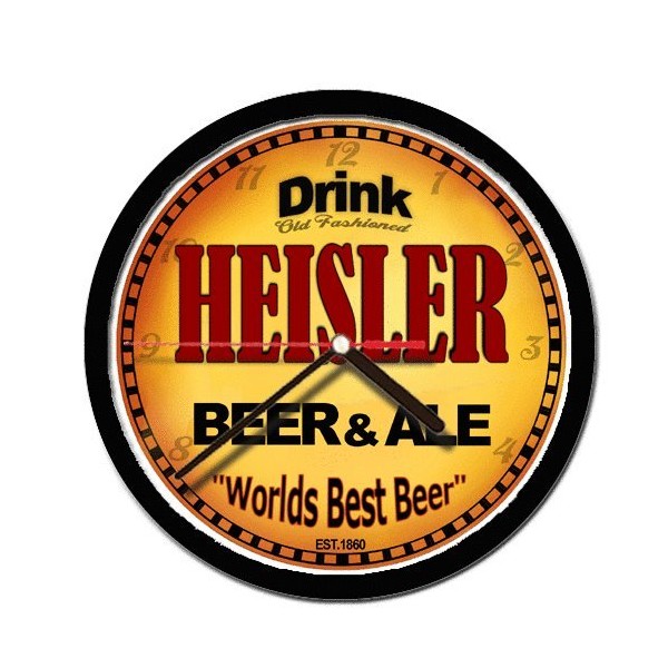 HEISLER beer and ale cerveza wall clock
