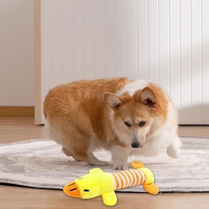 Landrain 2 Stück Anti Stress Ente Hund, Antistressente Hunde Hundespielzeug