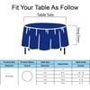 Royal Blue Plastic Tablecloths 2 Pack Disposable Table Covers 84