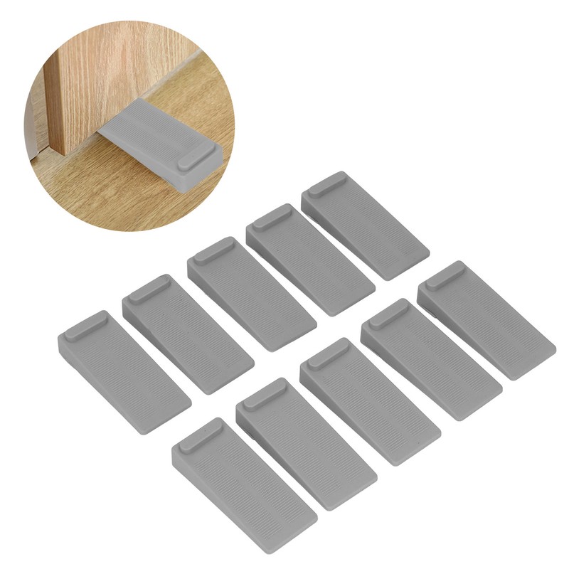 10pcs Door Stoppers Overlapping Grey Elastic Thick Noise Elimination TPR