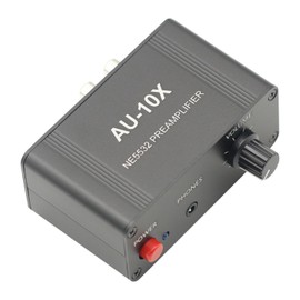 NE5532 Stereo Music Audio Signal Preamplifier Headphone Pre AMP Board Gain 20db RCA 3.5MM Volume Control Tone DC 12V