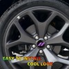 4PCS 2.5 inch Slash Wheel Center Cap Covers 4PCS Tire