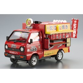 Aoshima Bunka Kyozai 1/24 Mobile Sales Series No. 5 Takoyaki Plastic Model Molded Color