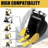 Narrow Digging Bucket,7.87in/200mm Mini Excavator Attachment Bucket Metal Trenching Digger