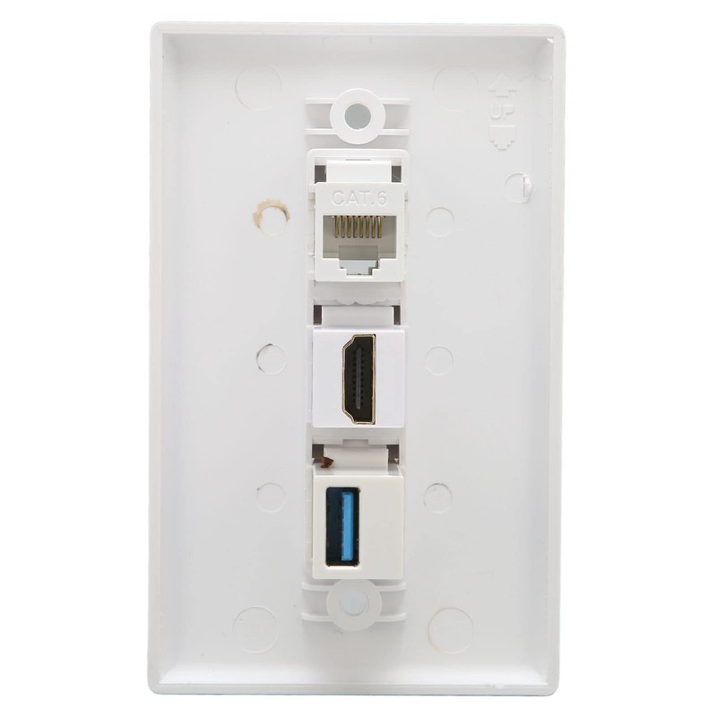 Dpofirs HDMI USB Outlet Wall Plate, Power Outlet with HD