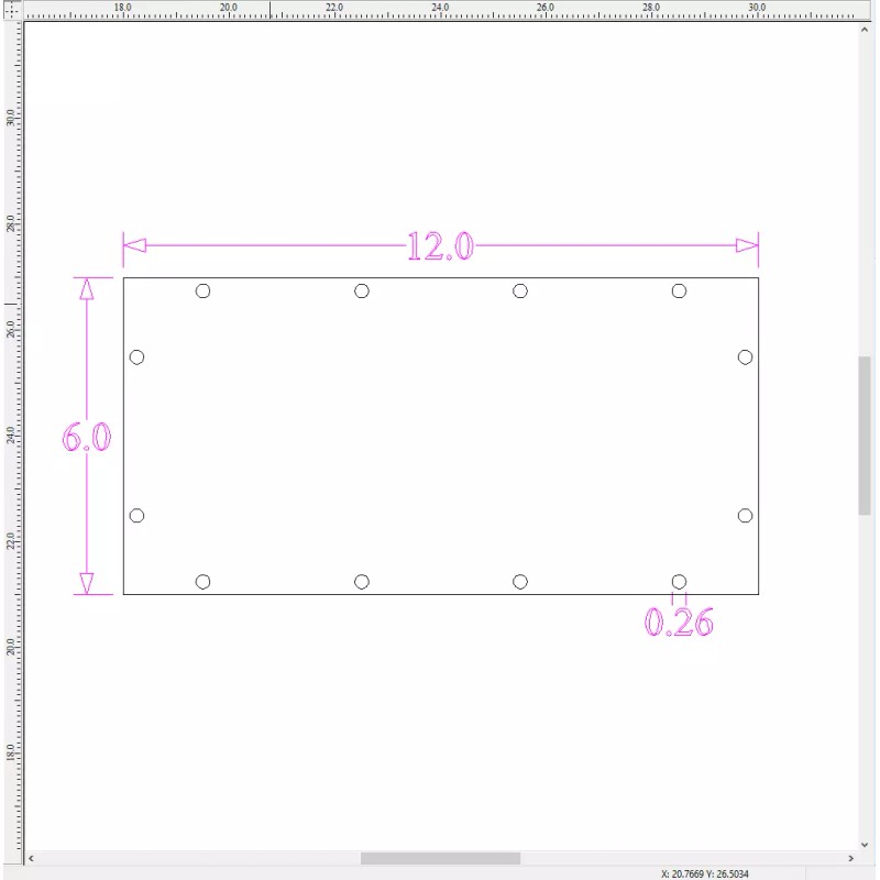 Skar Audio Blank 12” X 6” Plexiglass Viewing Window 3/4"