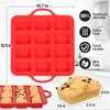 CAKETIME Silicone Mini Loaf pan, 12 Cavities Metal Reinforced Frame