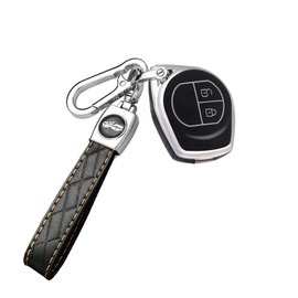 ontto TPU Car key fob cover Fit for Suzuki Swift SX4 Liana Alto Vitara JIMNY for Opel Agila B for Nissan Pixo Key case bag Shell keyring Key Holder keychain Accessories Black