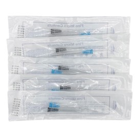 WaWaNMES Disposable Blunt Tip with Puncture for Body Lifting 23g 25g 27g 30g 50mm/38mm Gauge Size Optional (5pcs 23g 50mm), Orange