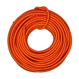 DLLM Bungee Cord Ball Stopper Shock Cord Tension Cord Strong Durable Lightweight Outdoor Rubber Rope Round Rope Rubber Cord Draw Cord for Mela Bag Rope Width 4mm 10m Orange