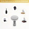 DiCUNO Lamp Turn On/Off Switch Knobs Replacement, Metal Lamp Switch