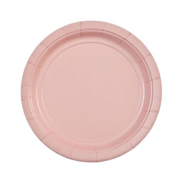 Party Dimensions 24 Count Paper Plate, 7-Inch, Pink