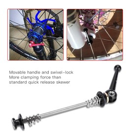 Bike Quick Release Skewer,74mm-135mm Titanium Alloy MTB Wheel Hub Front and Rear Ultralight Quick Release Skewers (74mm-Black)