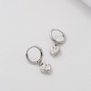 Ted Baker Hanniy Crystal Heart Huggie Hoop Earrings For Women
