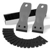 FOSHIO 2PCS Plastic Razor Blade Scraper Tool and 100PCS Plastic