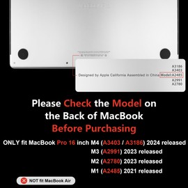 MEEgoodo Case for M4 MacBook Pro 16 inch Case 2024 2023 2021, Fit Model A3403/A3186/A2991/A2780/A2485 M3 M2 M1 Pro/Max Chip, Laptop Hard Shell Cases with Keyboard & Camera Cover, Abtract Marble