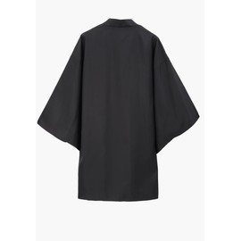 DAZCOS - Disfraz de anime Haori negro para cosplay de kung fu, bata japonesa, talla estadounidense, chamarra para hombre, Negro -, X-Small