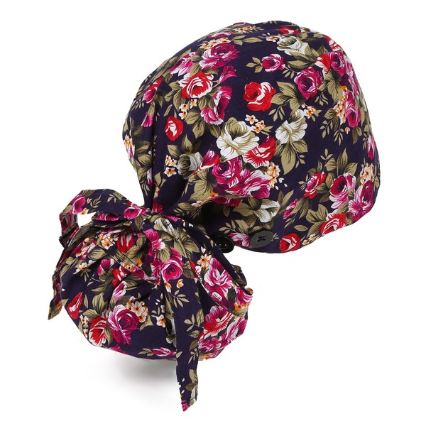 First Lifesaver Adjustable Working Cap with Buttons, Satin-Lined, Cotton Working