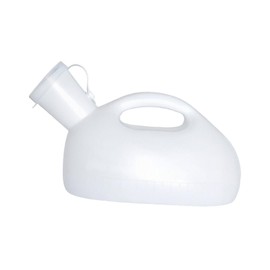 MagiDeal Men Pee Bottle Male Urinal Pee Bottle Urinary Container Pee Collection Pot for Seniors Children Travel Night Use Camping, White