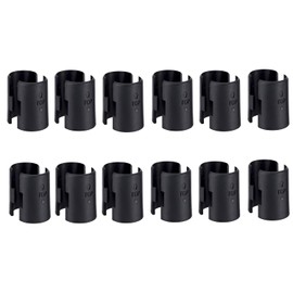 24 Pcs 12 Pairs Wire Shelving Shelf Lock Clips for 1 Inch Post - Shelving Sleeves Replacements for Wire Shelving System (1 Inch Dia)