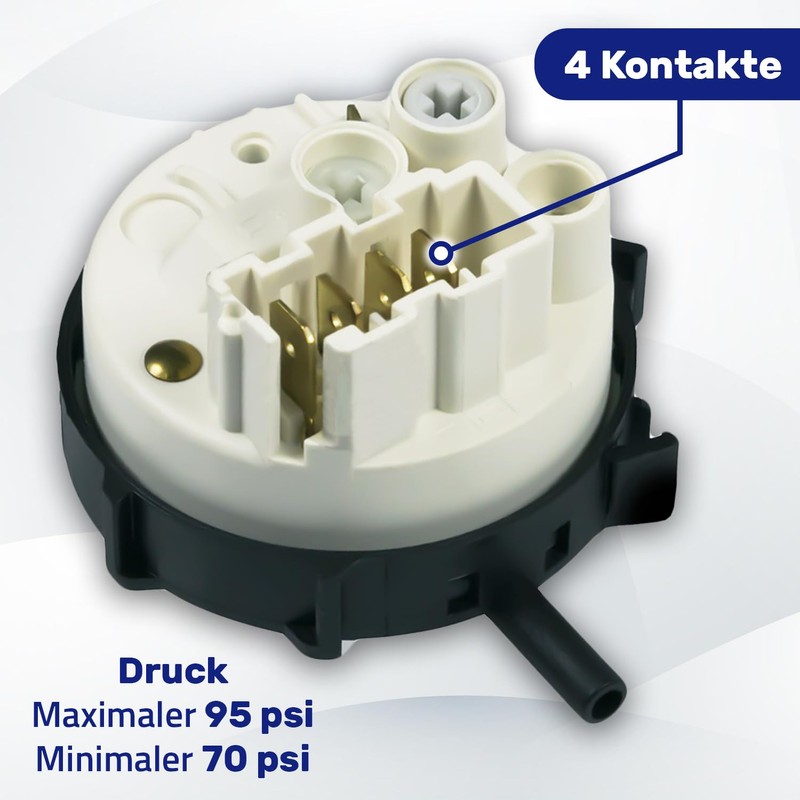 Pressure Switch Water 95/70 with 4 Contacts Pressure Monitor for