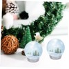 STOBAZA 1set Snow Globe DIY Water Globe Clear Plastic Water