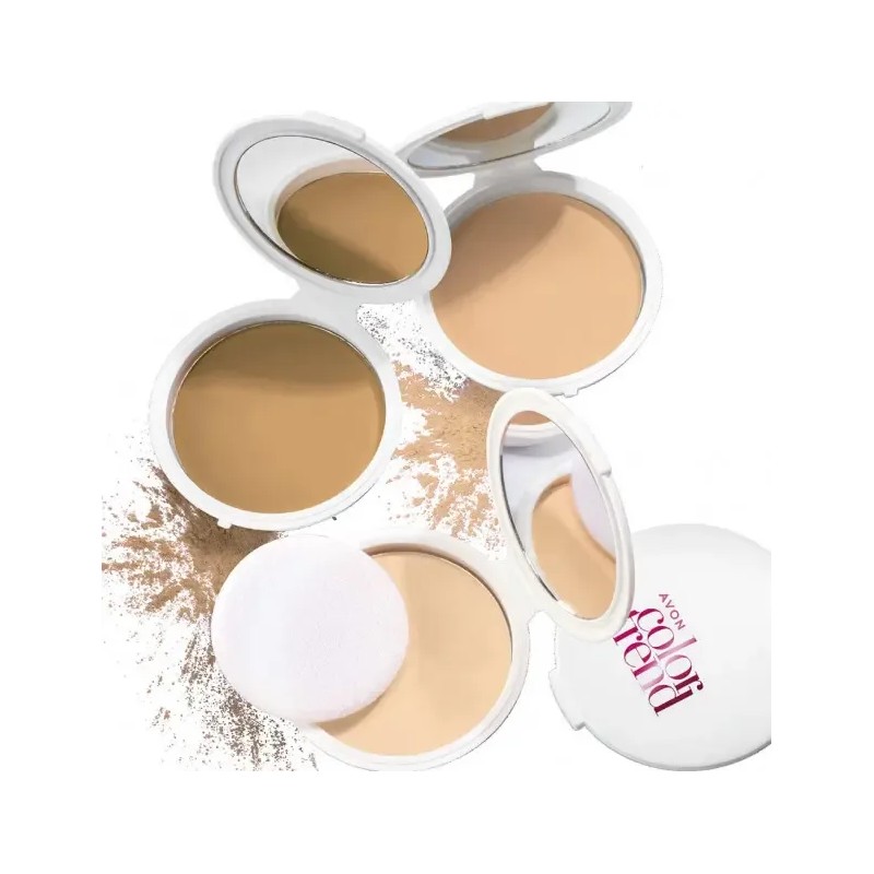 Maquillaje en Polvo Compacto Avon Color Trend para Tono Neutral