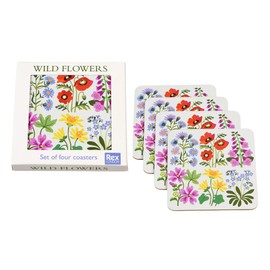 Wild Flowers Coasters (set Of 4)