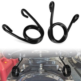 PSLER Motorcycle Clip Type Solo Seat Springs Scissor Torsion Spring Universal for Touring Softail Sportster Dyna Bobber Chopper, 2 Pieces, 3.15 Inches, Black