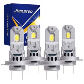 Jienarso Compatible for Mercedes-Benz C250 2010-2018 C300 2008-2019 C350 2006-2016 High Beam and Low Beam Light Bulbs,600% Brightness 6000K Cool White,Plug & Play,Turn signal bulbs(Pack of 4)