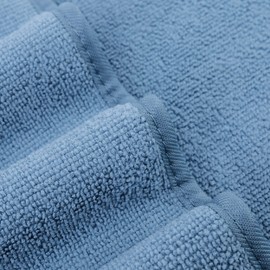 Polyte - premium anti-pilling microfibre hand towel - quick drying - blue - 40 x 76 cm - set of 4 pieces