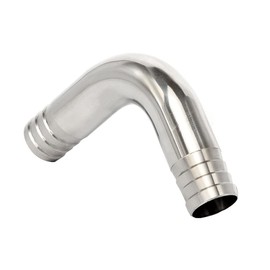 Pysrych 304 Stainless Steel Sanitary Hose Barb Fitting 5/8" Barbed x 5/8" Barbed 90 Degree Elbow