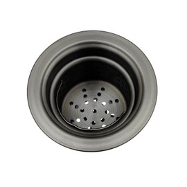 STARSTAR Kitchen Sink Drain Assembly for 3-1/2-inch Sink Opening Size, Strainer and Stopper with Deep Removable Waste Basket, Stainless Steel Sink Basket Strainer (Black)