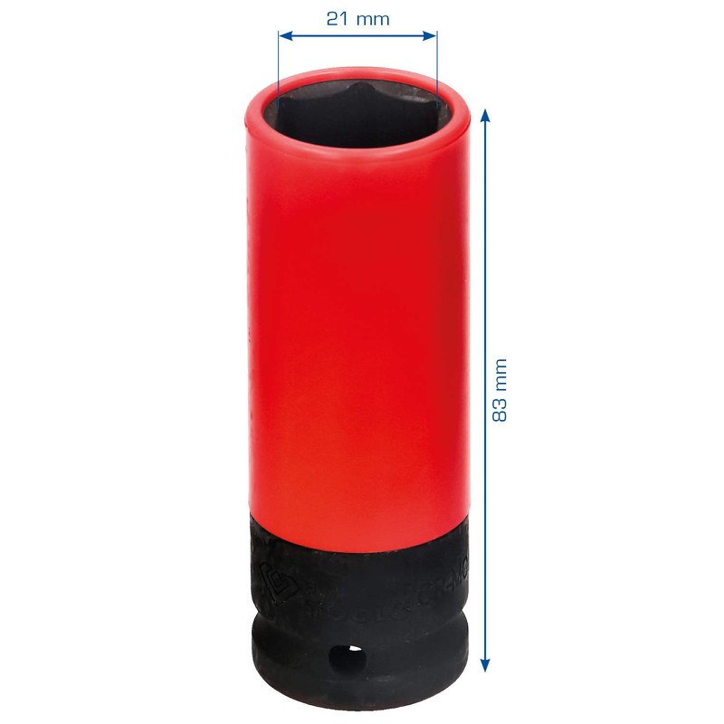 BRILLIANT TOOLS BT691008 1/2 Inch Aluminium Rim Power Socket, 21