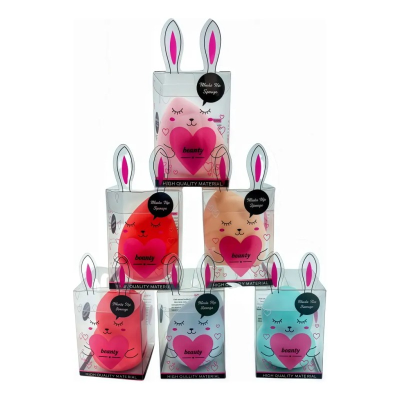 4 Esponjas De Maquillaje Beauty Blender En Estuche Bonito