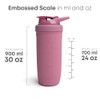 SmartShake Reforce Rosa Botella Mezcladora de Acero Inoxidable 900 ml,