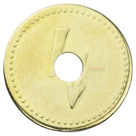 100 x NZR 2020 26 mm Token Washing Token Brass Washing Coin for Coin Machine (NZR 2020)
