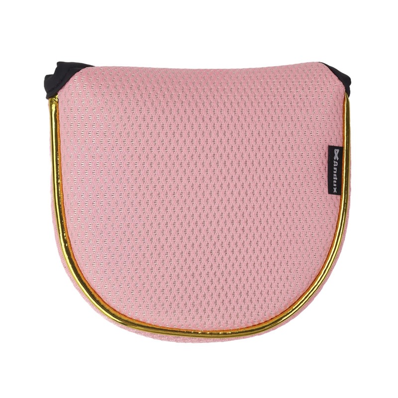 Andux Gold Putter Cover Golf Putter Head Covers Semicircle MT/TG28