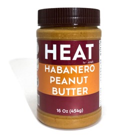 Heat by crait Habanero Peanut Butter 16 Ounces –Low Sugar, Easy to Spread, Creamy Spicy Peanut Butter Made with Real Habanero, Vegan, Palm Oil Free, Gluten-Free