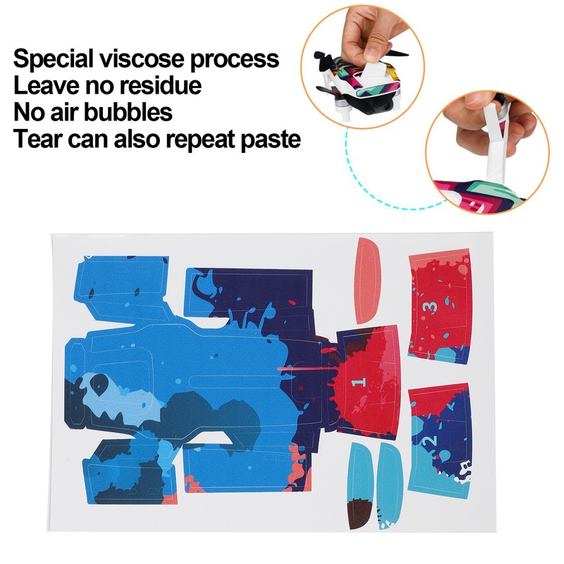 PVC Sticker Camera Drone Body Battery Number Skin for FIMI